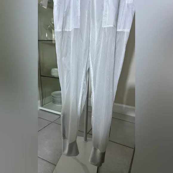 Nike Activewear Women's Sheer White Jumpsuit sz S